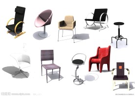 3D模型 时尚椅子