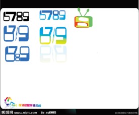 6789数字logo设计