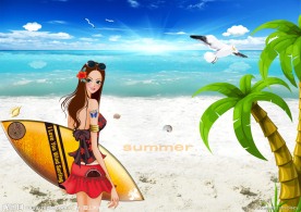 夏天的海边