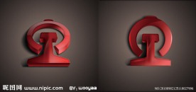 中国铁路标志立体