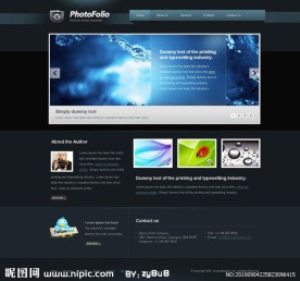 web2 0设计师个人主页css xhtml js全站模板
