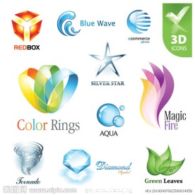 3D立体LOGO矢量素材