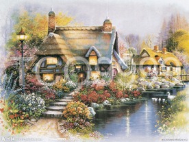 油画 手绘油画 田园风景(40x30厘米)