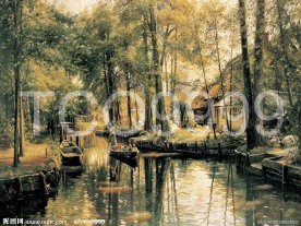 油画 手绘油画 田园风景(40x30厘米)