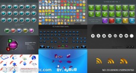 10套flashden实用按钮图标flash源文件