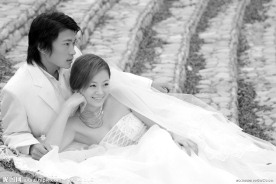 婚纱样片 朦胧的恋情
