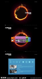 超酷的设计公司全flash xml模板