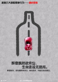 交通安全海报 酒后驾车