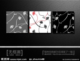抽象无框画
