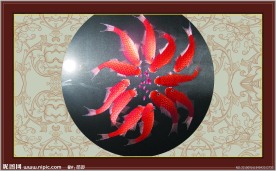 国画鲤鱼