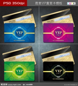 vip卡 贵宾卡 会员卡 高精度vip卡模板