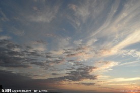 夕阳天空景色