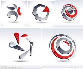 3D立体LOGO矢量素材