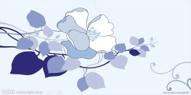 无框画花
