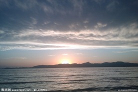 夕阳海景