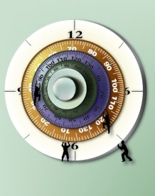 商业插画 密码锁