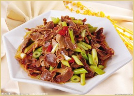 葱拌鸭胗