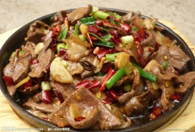 铁板猪肝