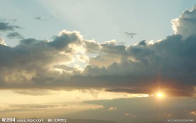 夕阳天空景色