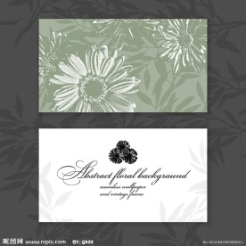 古典花纹 卡片