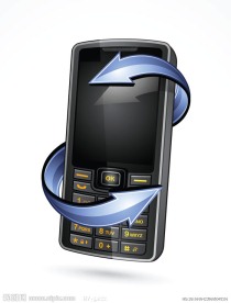 黑色手机 3d箭头