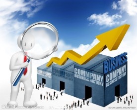 业绩 箭头 放大镜