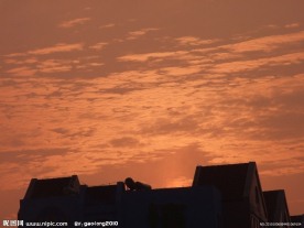 早晨天空美色