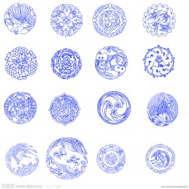 商周时代青瓷花纹