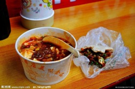 四川成都锦里特色小吃豆花