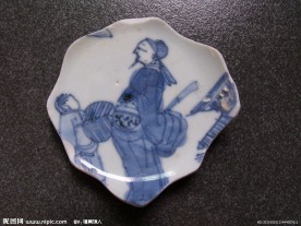 明万历青花人物高士标本