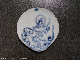 明成化 弘治青花人物仙女人物标本