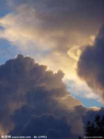 夕阳天空景色