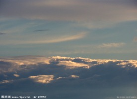 夕阳天空景色