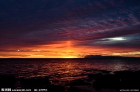 夕阳海景