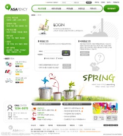 韩国商务网页模板