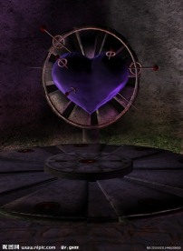 紫色爱心背景 魔法背景