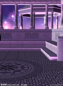 温馨浪漫背景 影楼背景 古典建筑 石柱