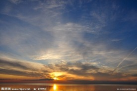 夕阳海景