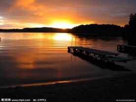 夕阳海景