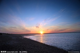 夕阳海景