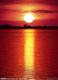 夕阳海景