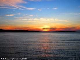 夕阳海景