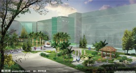 绿化公益设施效果图