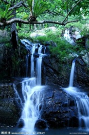 呀诺达迎宾瀑布