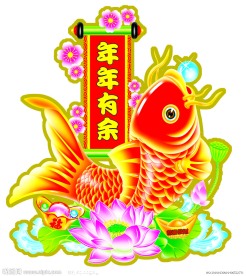 年年有余门贴