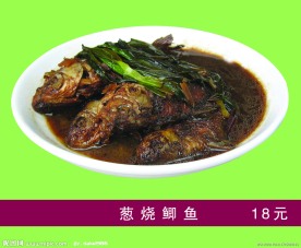葱烧鲫鱼