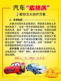 汽车美容装饰知识系列展板