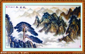 山水风景壁画
