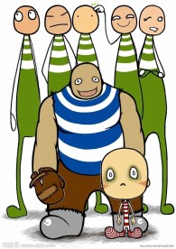 简洁漫画人物图片