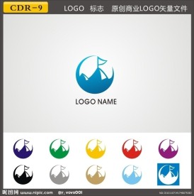 LOGO 矢量标志下载 高尔夫标志素材